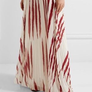 Tory Burch Animal Stripe Print Maxi Skirt